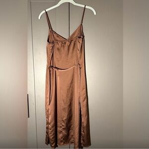 Abercrombie & Fitch Brown Midi Dress